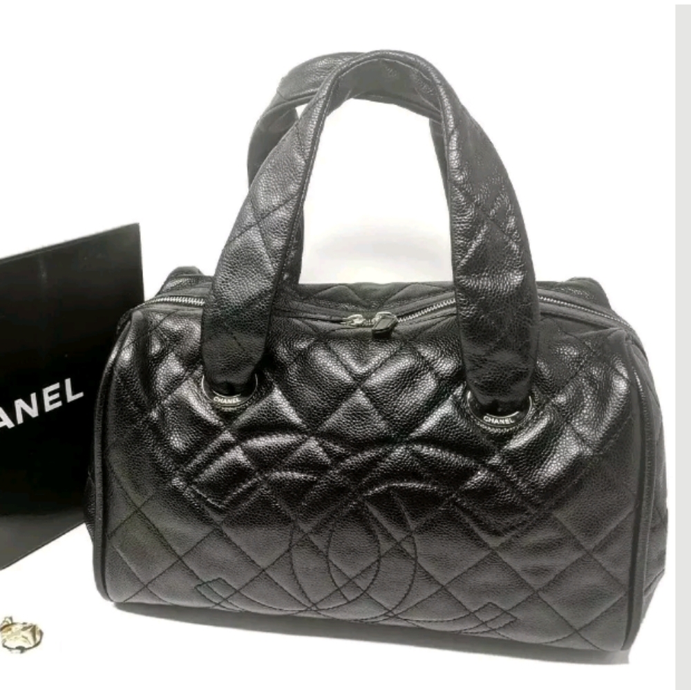 CHANEL Black Quilted Satchel